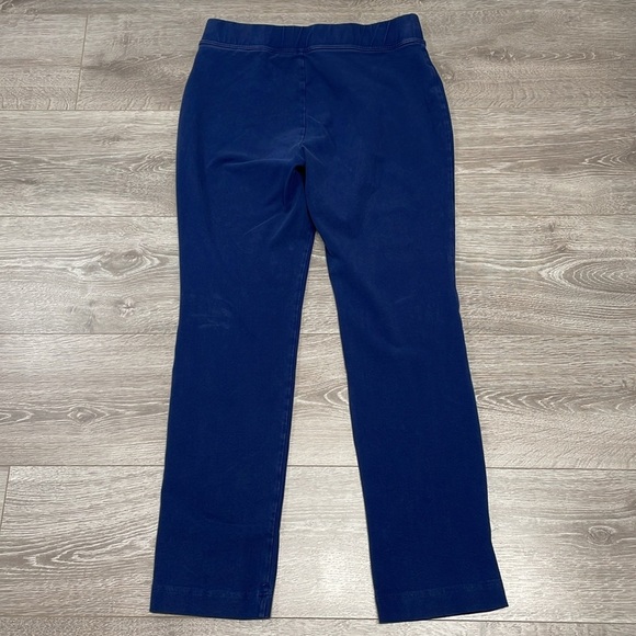 Lands’ End Starfish Mid Rise Slim Leg Pants Deep Sea Navy M/T (10-12) - Picture 16 of 16